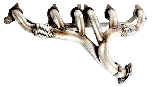 exhaust header of a 1991 1999 jeep