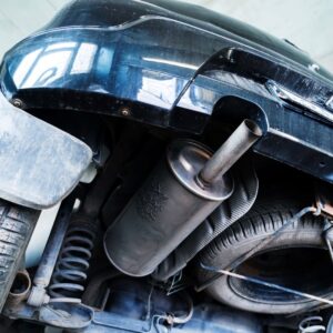 undercarriage of a car