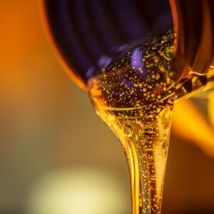 pouring car motor oil