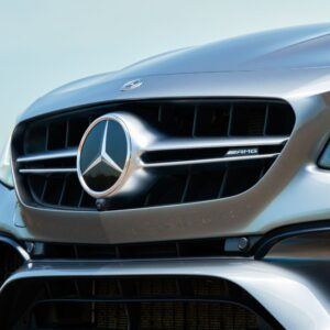 bumper of a mercedes benz amg car