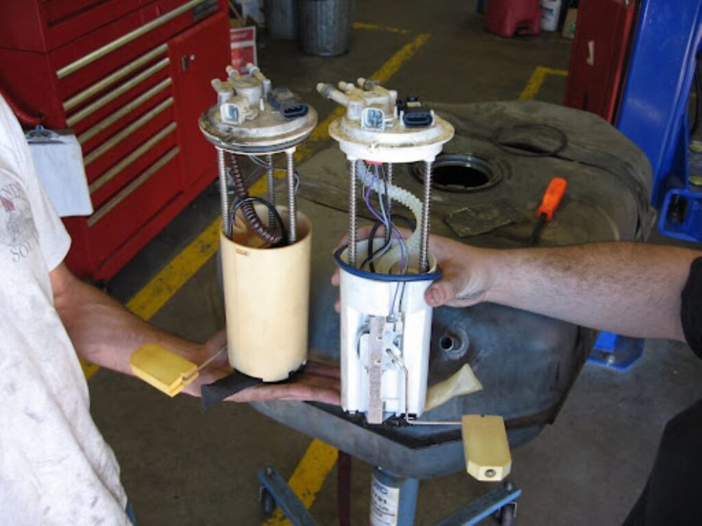 image of an old and new 2002 chevy silverado fuel pumps
