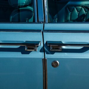 blue suicide doors