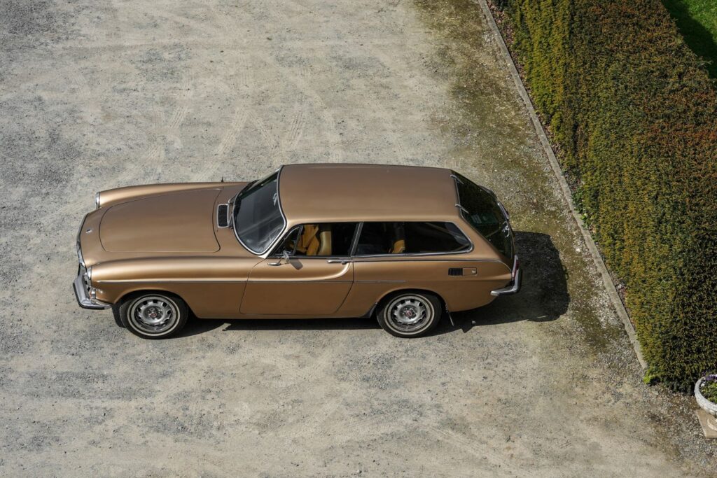 image of a gold classic car