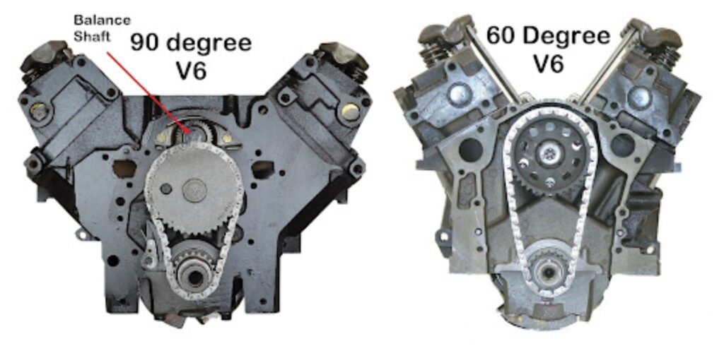 images of a 60 and 90 degree v6 engines