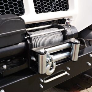 winch attached to a vehicle