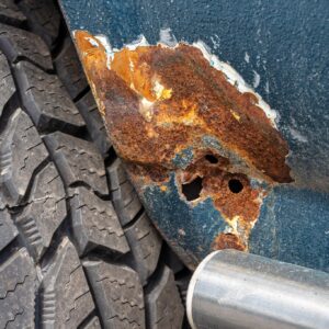 car body rust holes