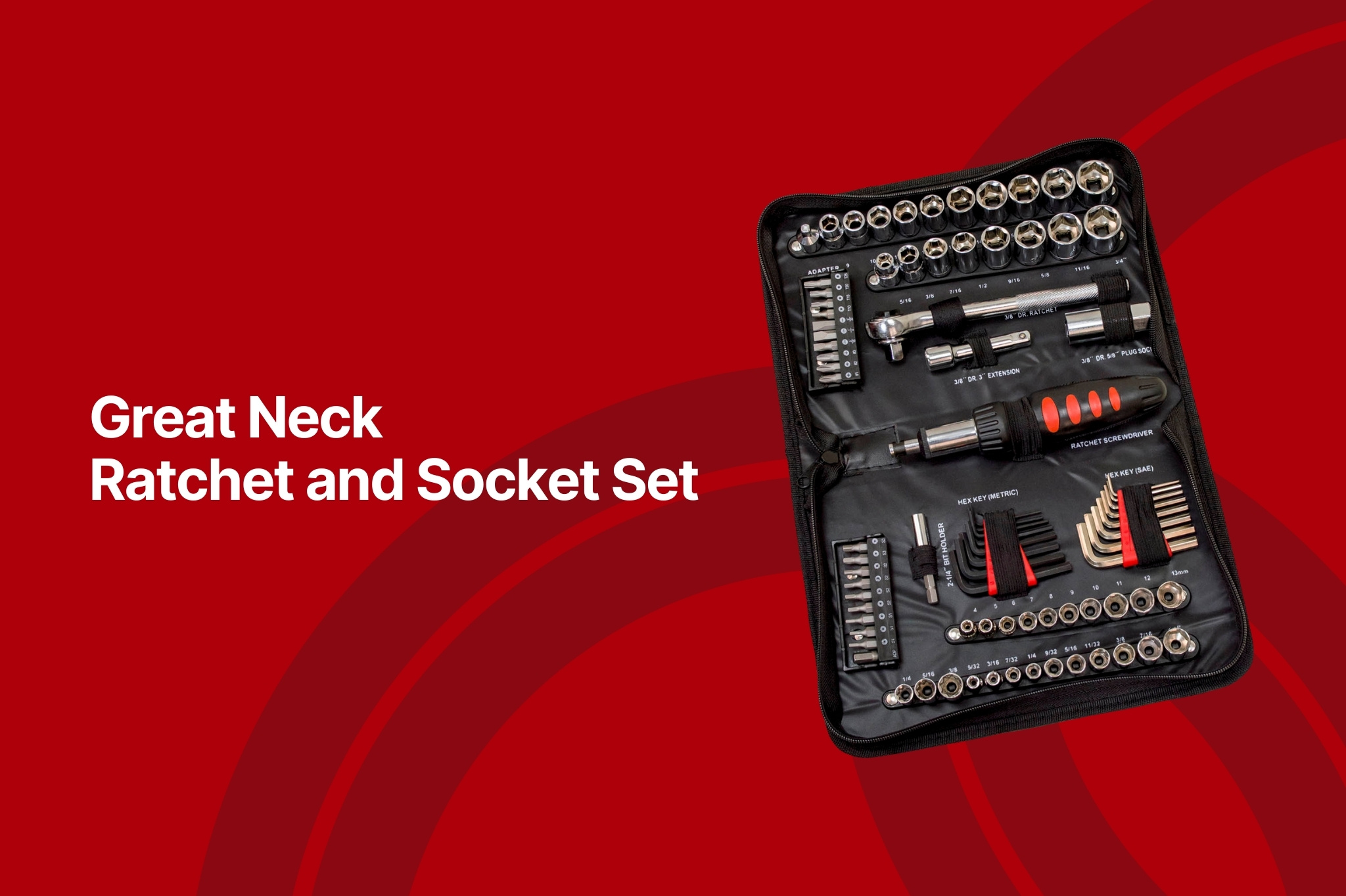 great neck ratchet and socket set