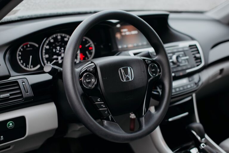 dashboard of a honda vehicle