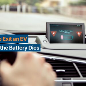 how to exit an ev when the battery dies