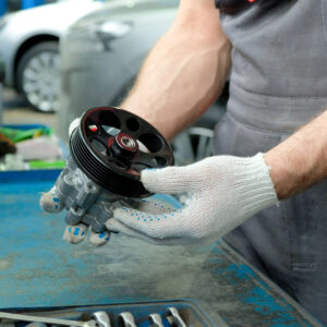 new car power steering pump is whining