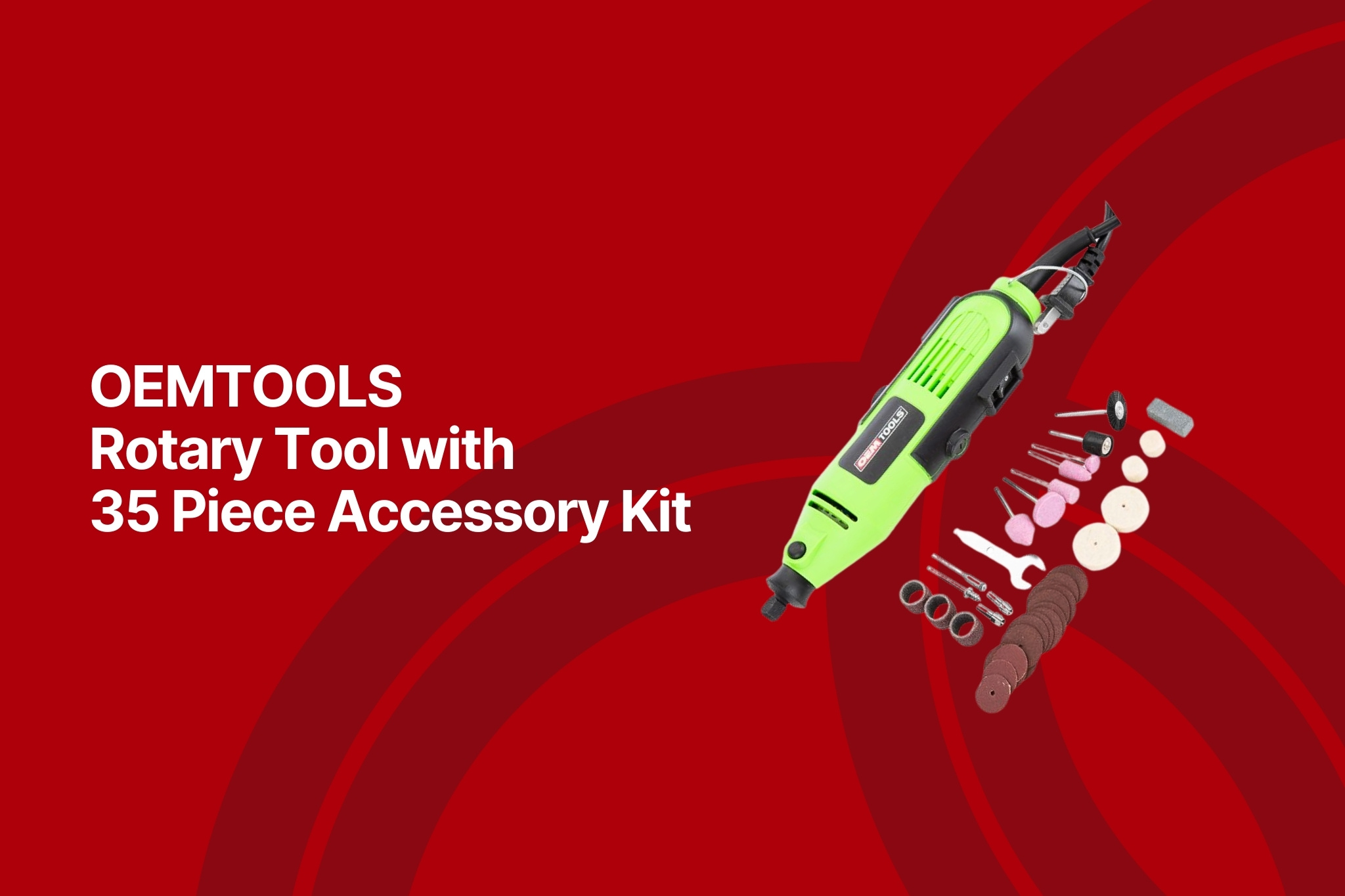 oemtools rotary tool with 35 piece accessory kit