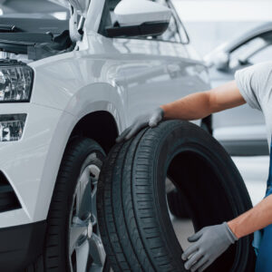 checking tire measurement