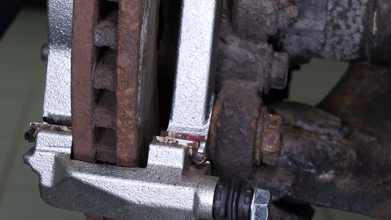 Remove the brake pads