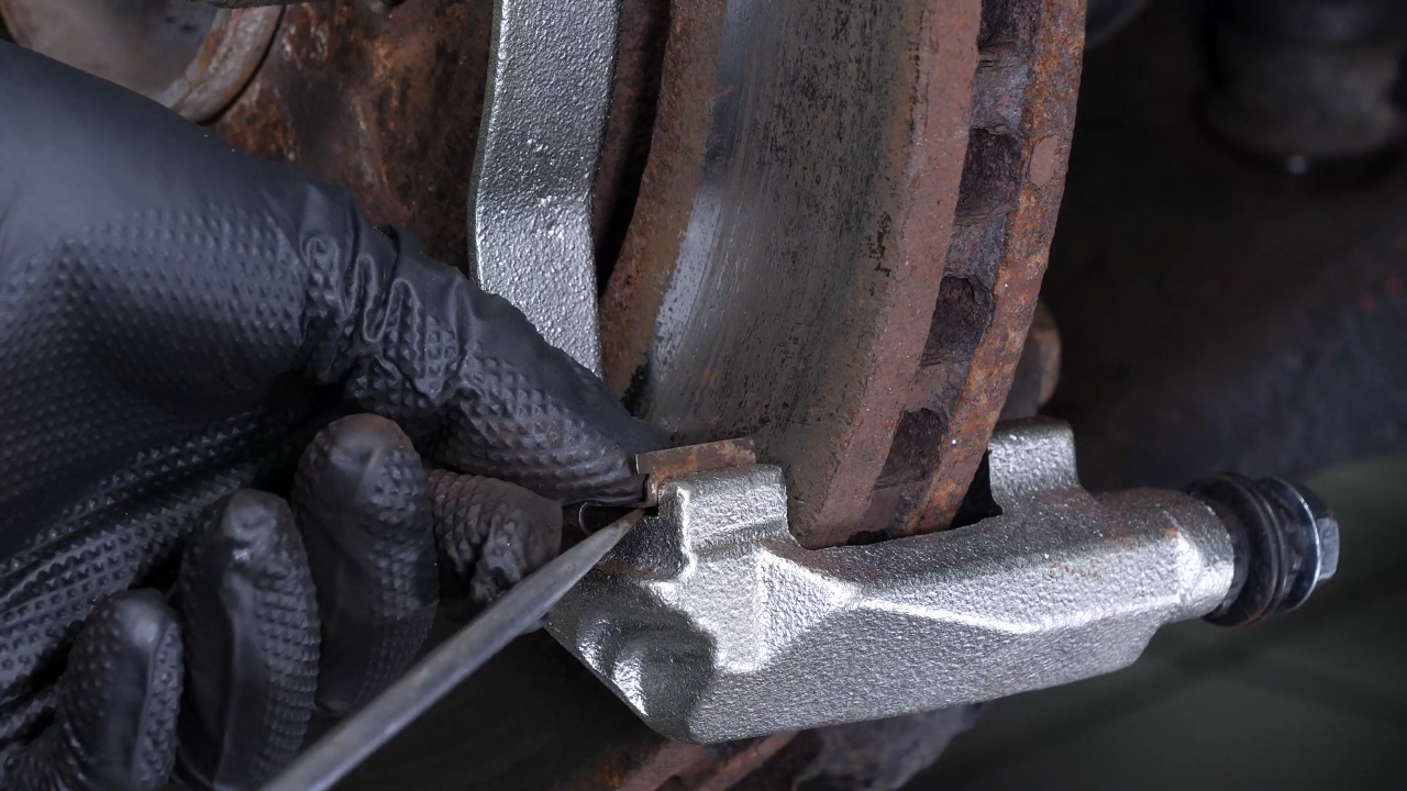 Remove the brake pads