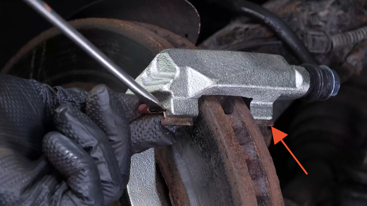 Remove the brake pads