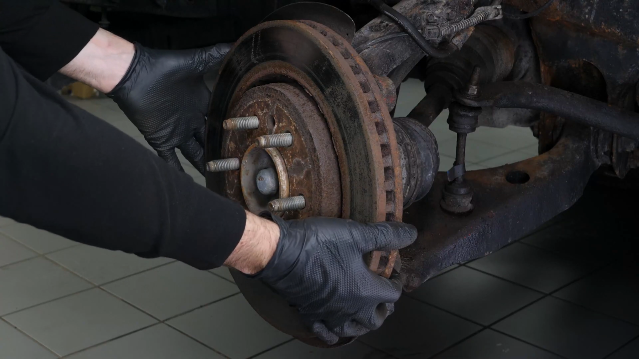 Remove the brake disc