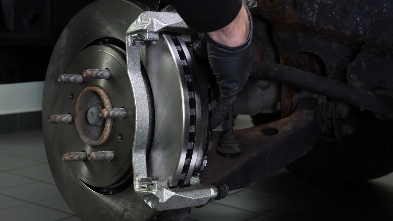 Place the new brake pads