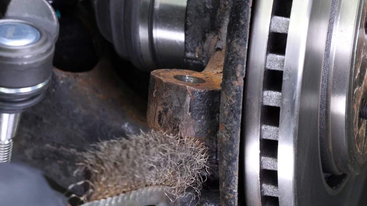 Put the outer tie rod back