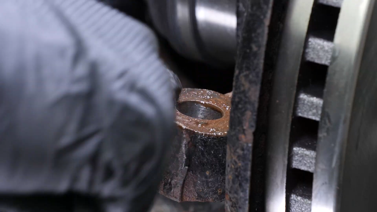 Put the outer tie rod back