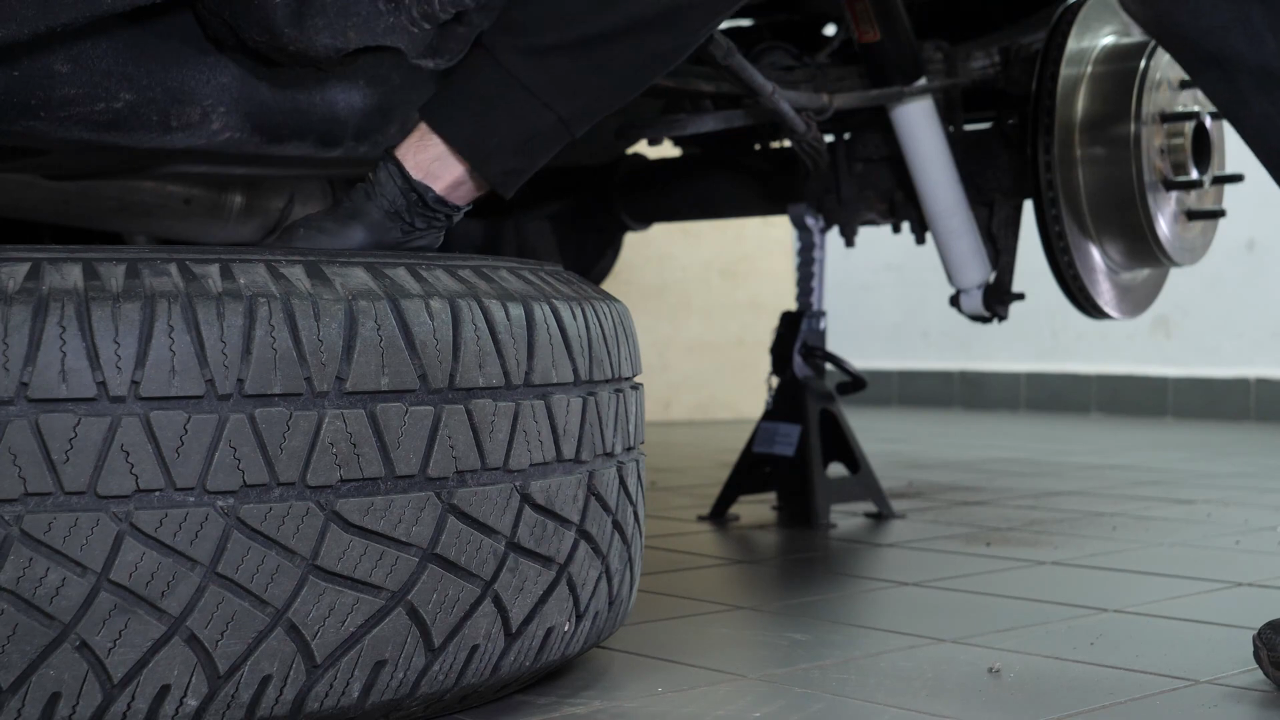 Put the vehicle back on the ground