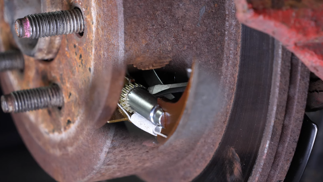 Remove the drum brakes