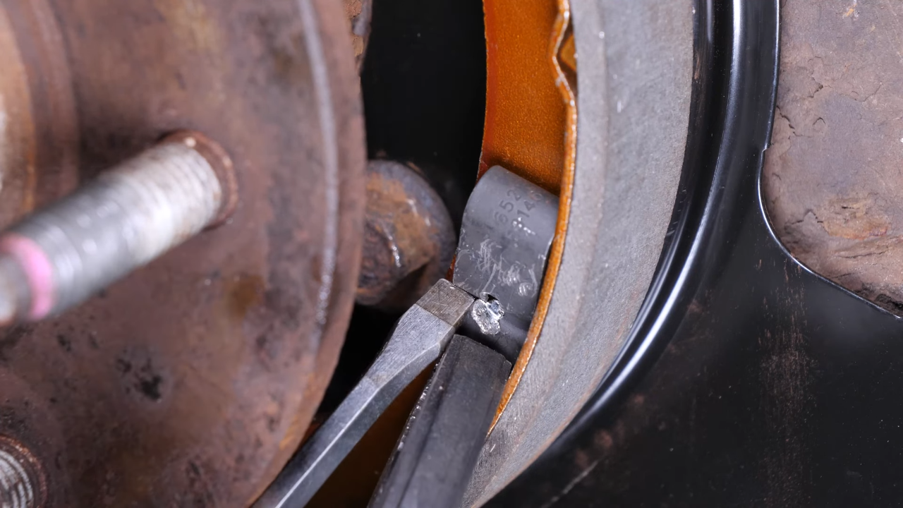 Remove the brake shoes