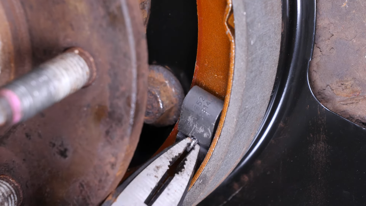 Remove the brake shoes