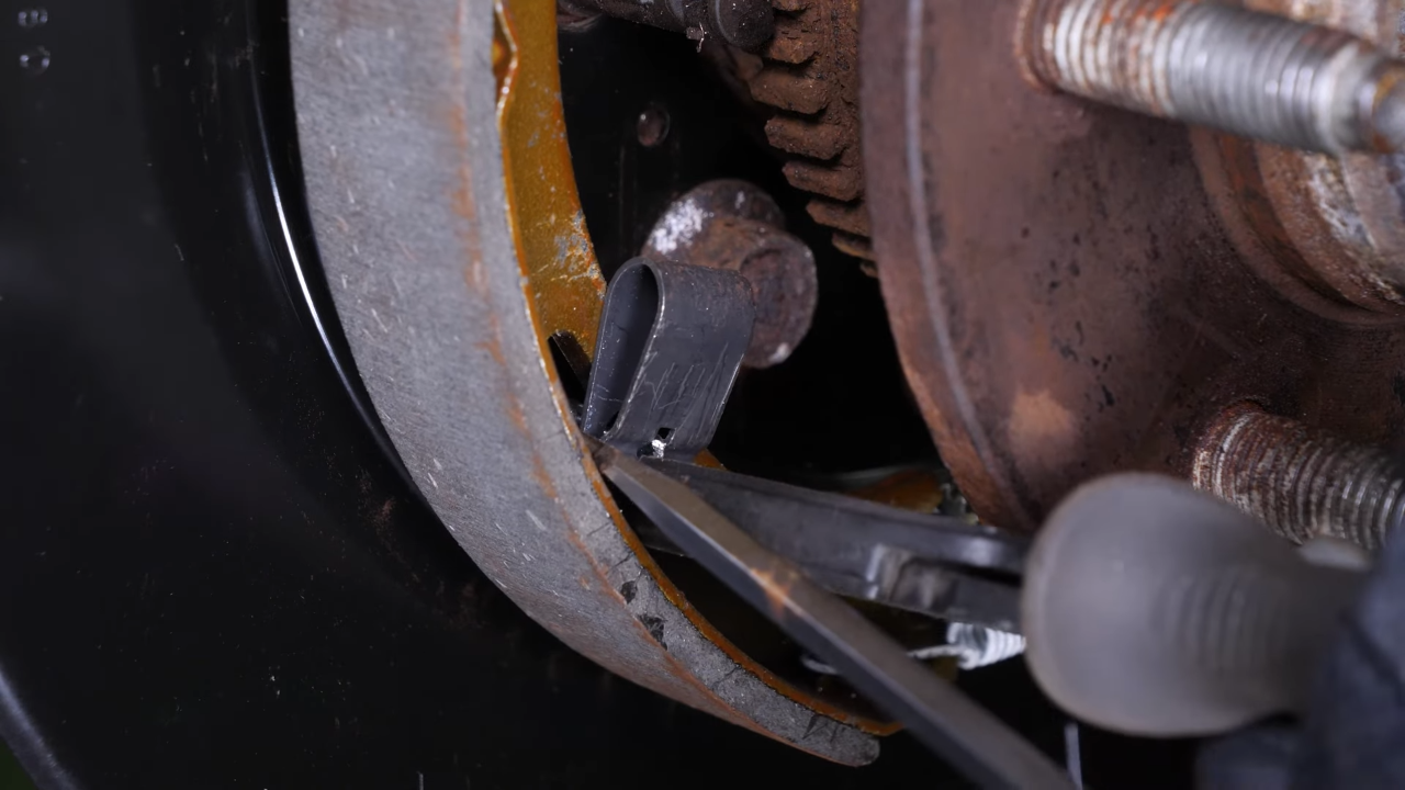 Remove the brake shoes