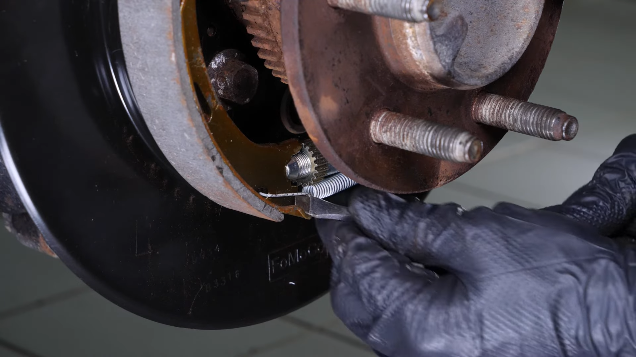 Remove the brake shoes
