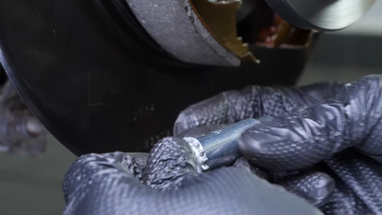 Install the brake shoes
