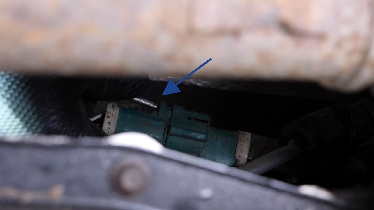 Disconnect the oxygen sensor