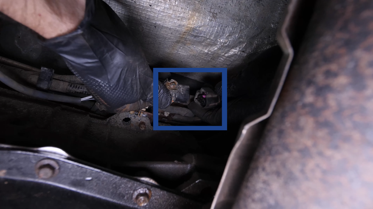 Disconnect the oxygen sensor