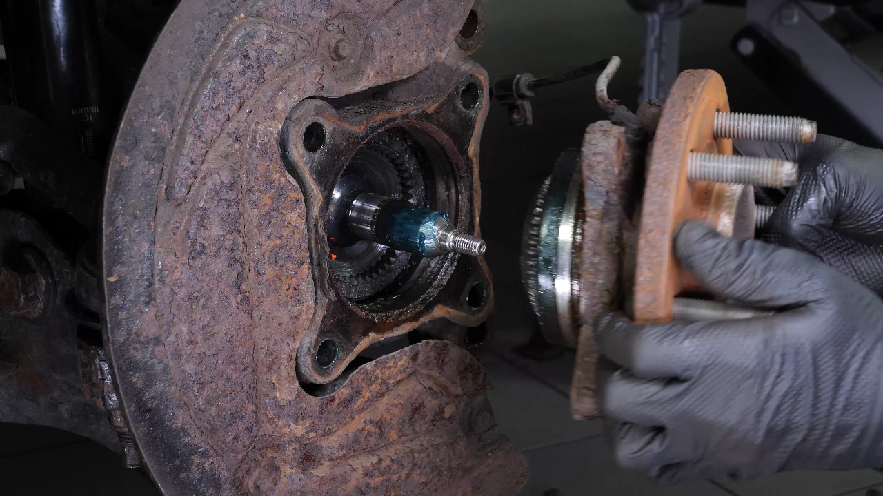 Remove the wheel hub