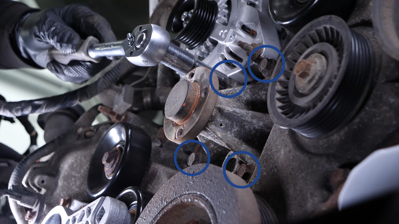 Remove the water pump