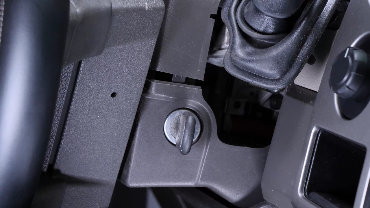 Put the lower steering column cover back