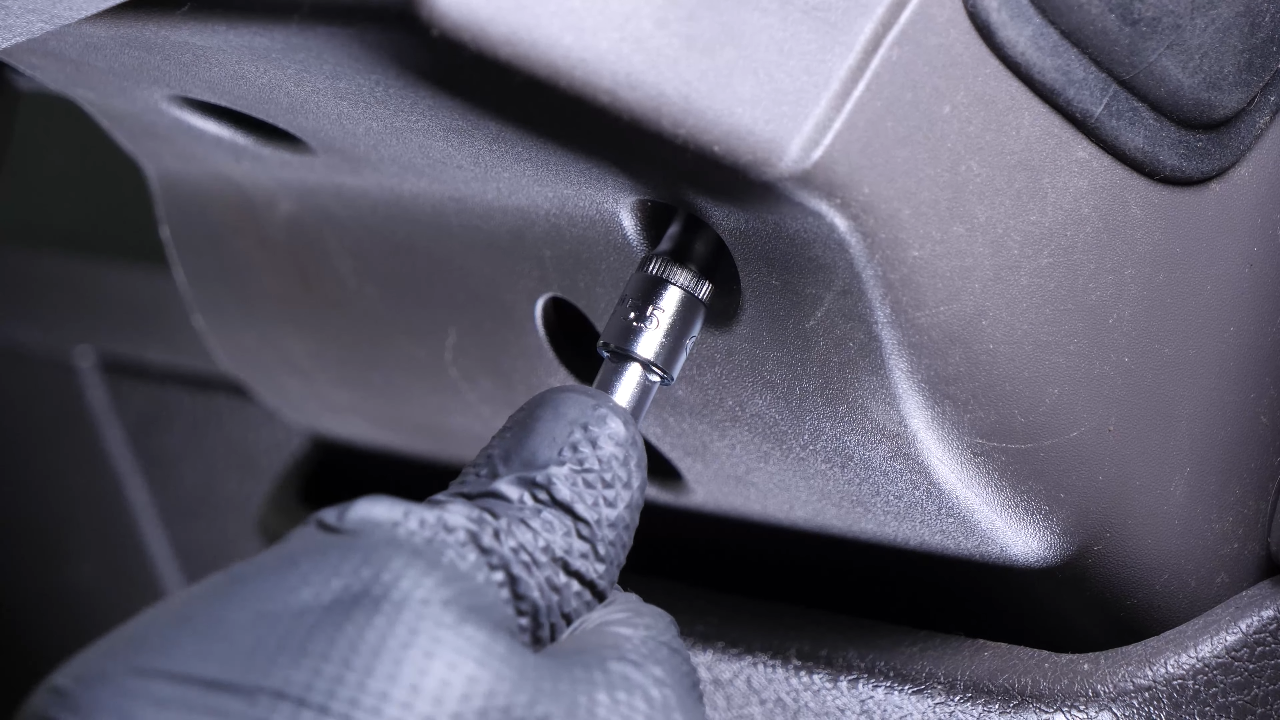 Put the lower steering column cover back