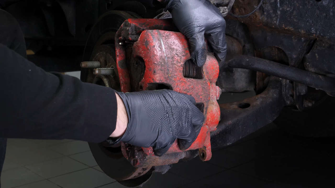 Remove the brake disc