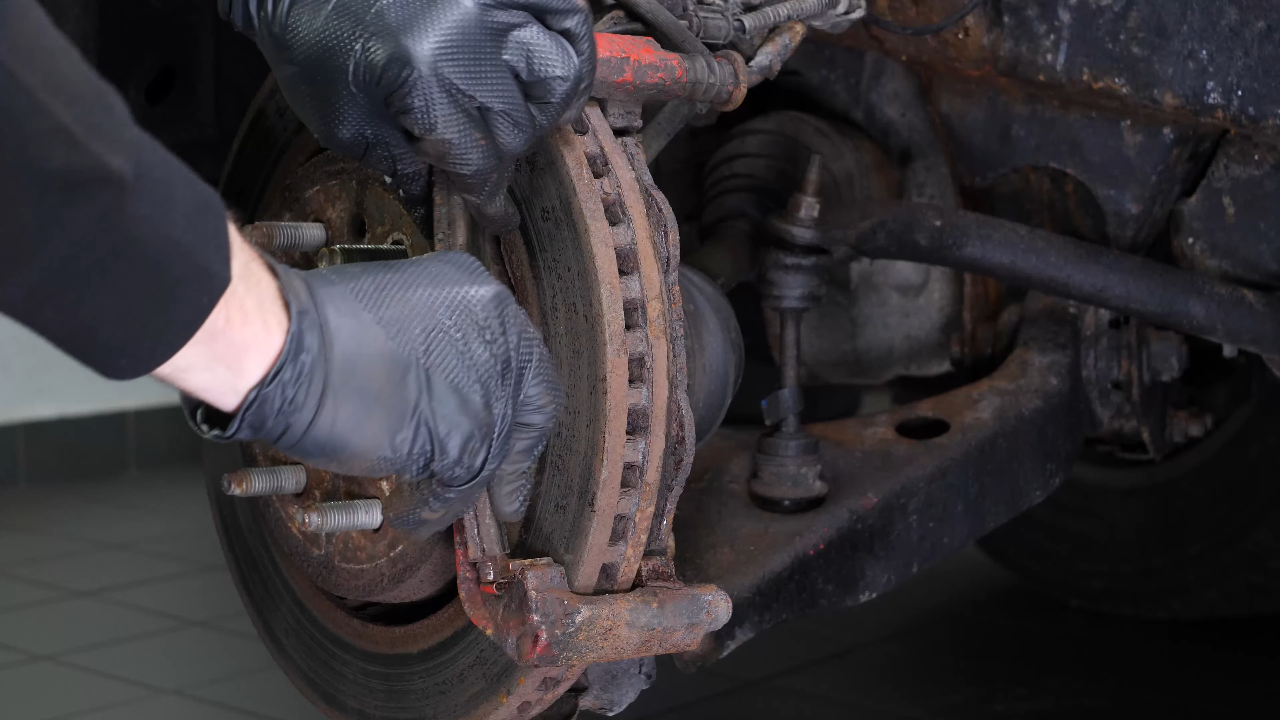Remove the brake disc