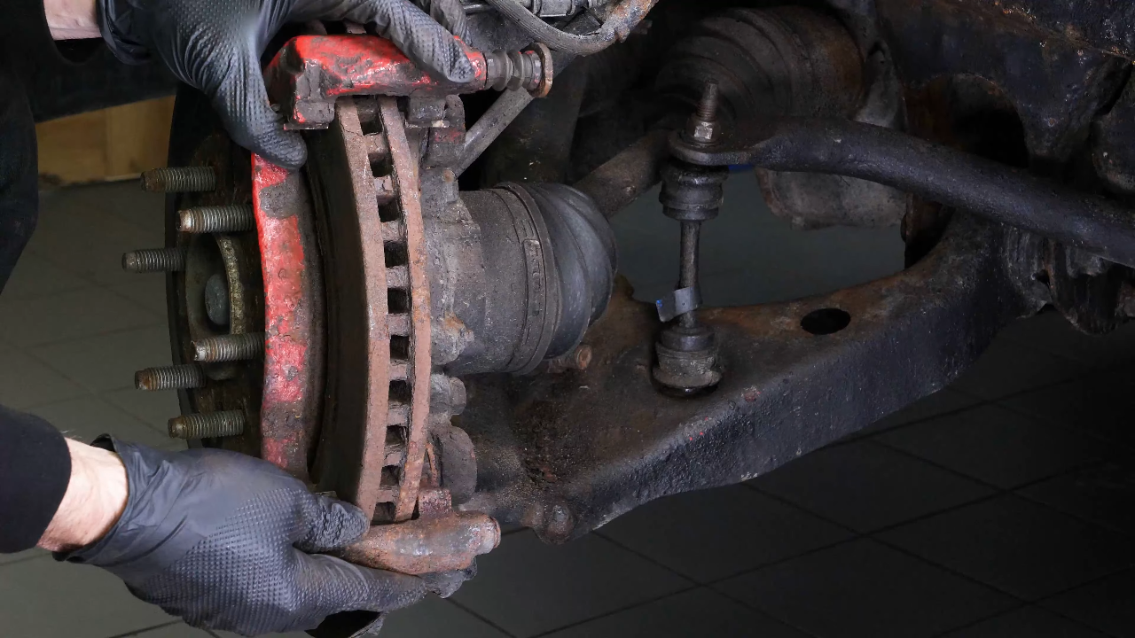 Remove the brake disc