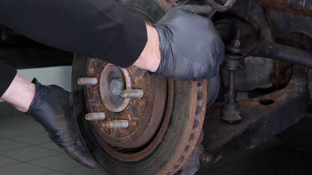Remove the brake disc