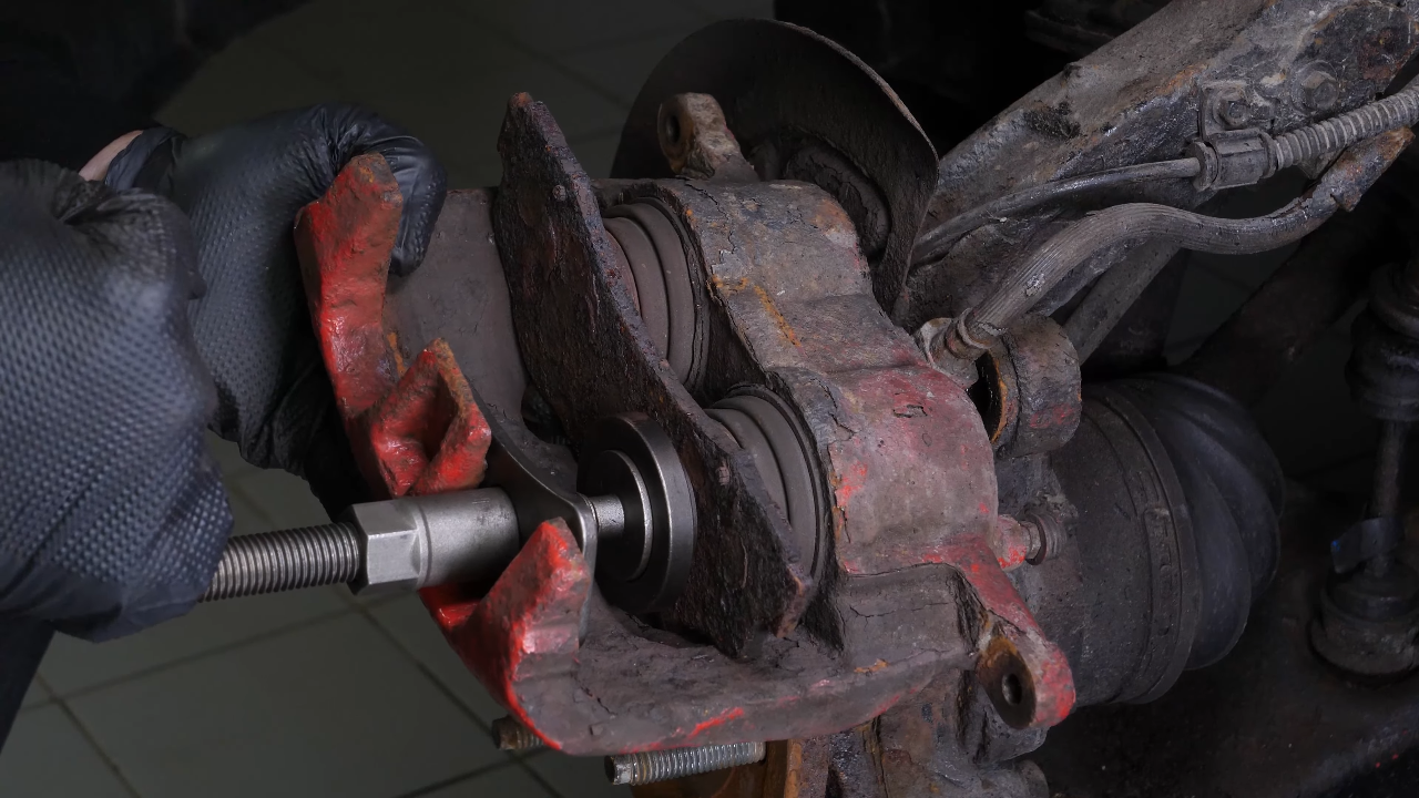 Press the piston