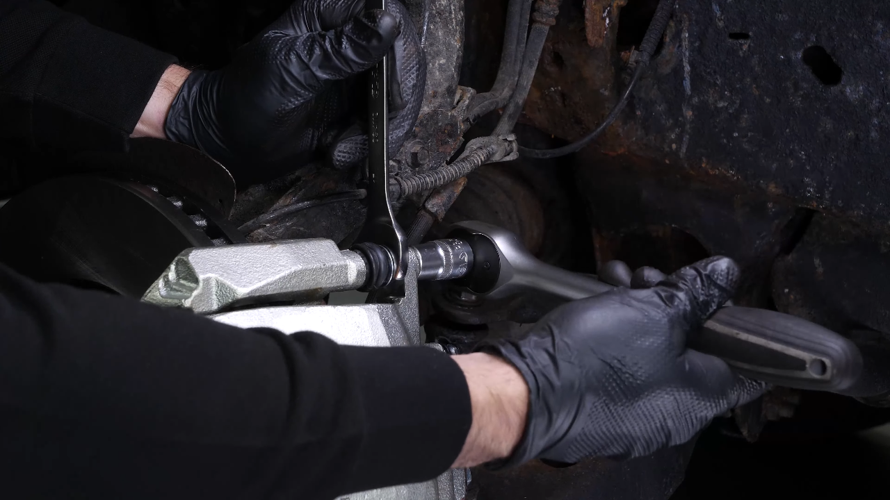 Replace the brake caliper