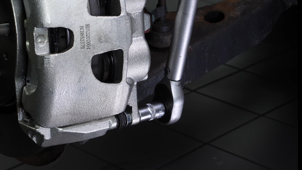 Replace the brake caliper
