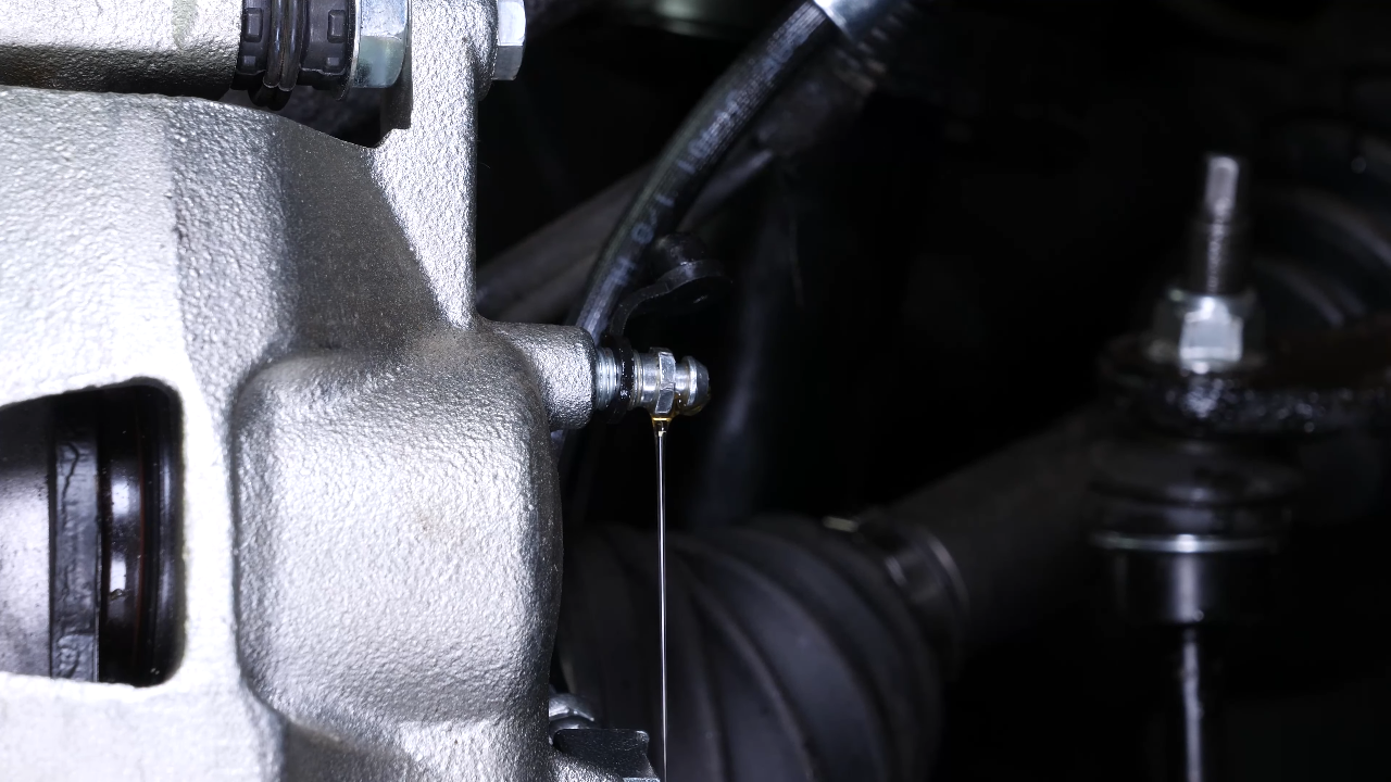 Bleed the brake fluid system