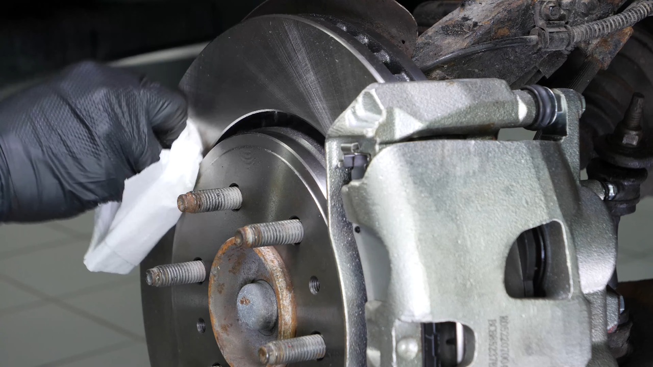 Bleed the brake fluid system
