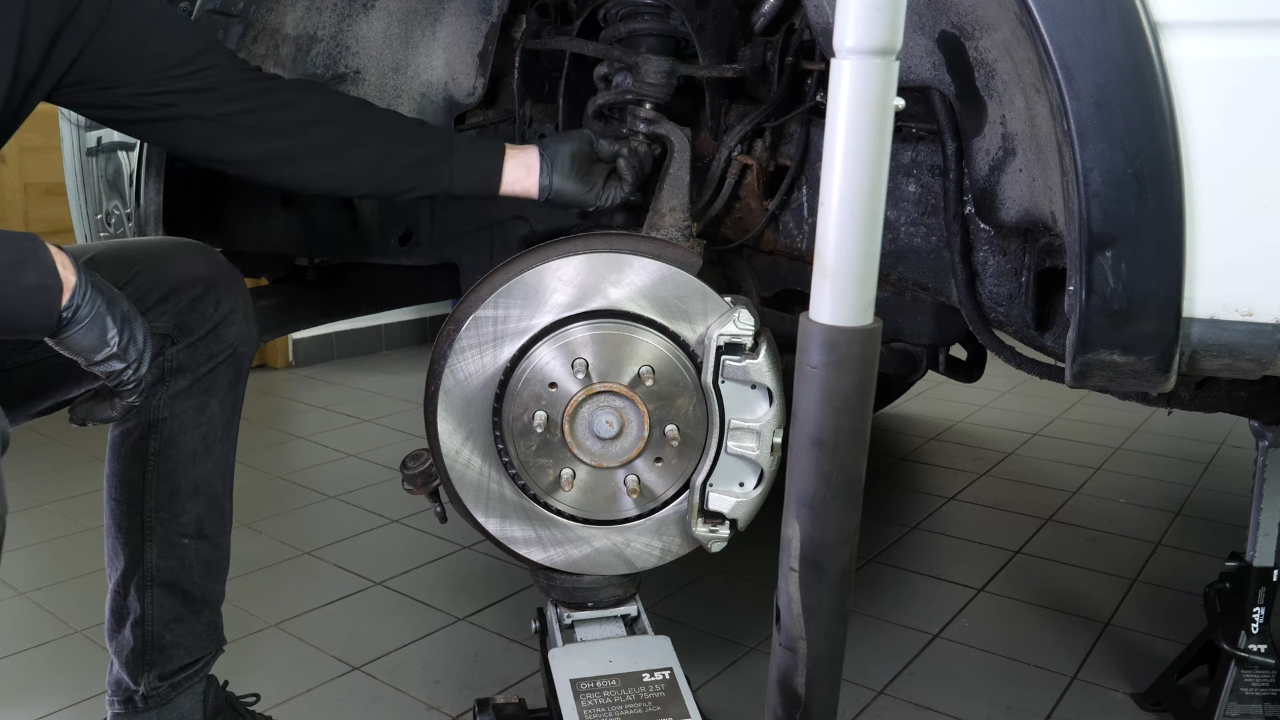 Remove the control arm ball joint