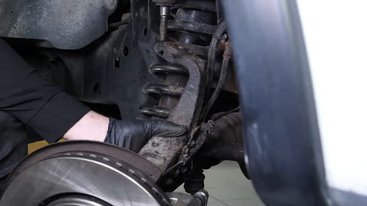 Remove the control arm ball joint