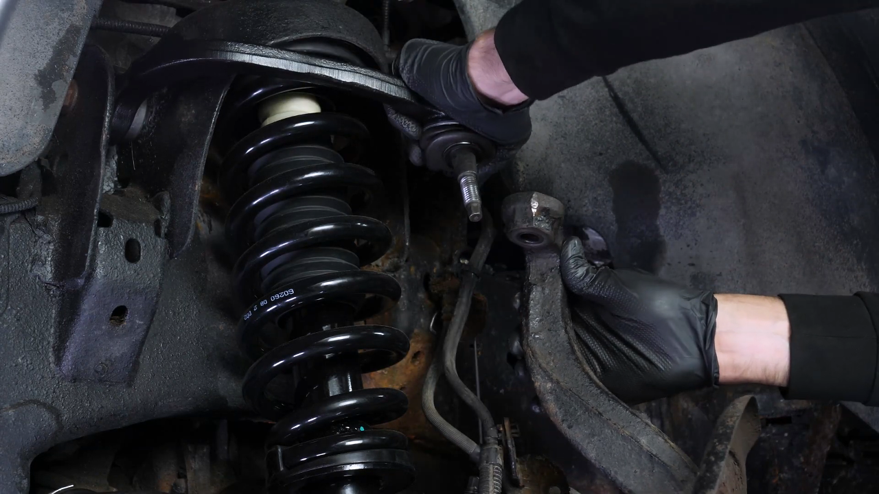 Remove the control arm ball joint