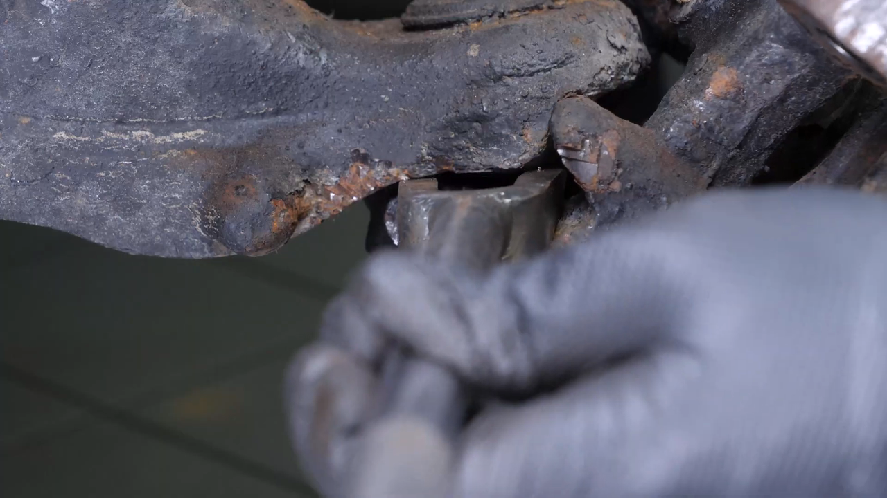 Remove the control arm ball joint