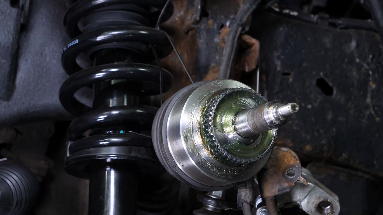 Remove the control arm ball joint